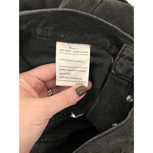Kancan Womens Black 90s Straight Jeans Pockets Cargo Grunge Size 5 / 26 - Picture 6 of 6